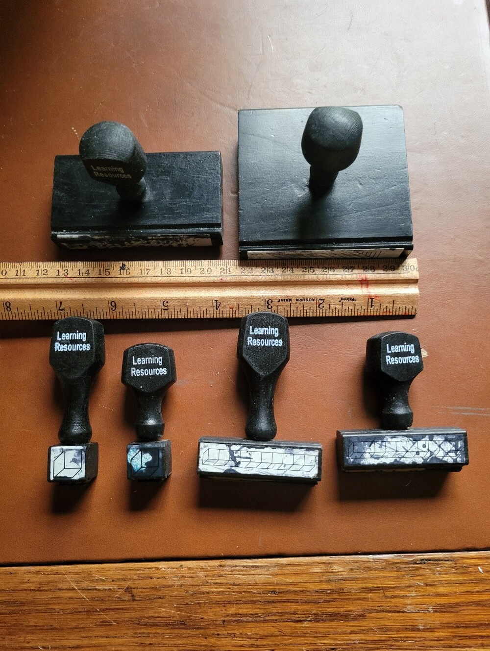 vintage Learning Resources Base-10 Math Stamp Set - Picture 2 of 12